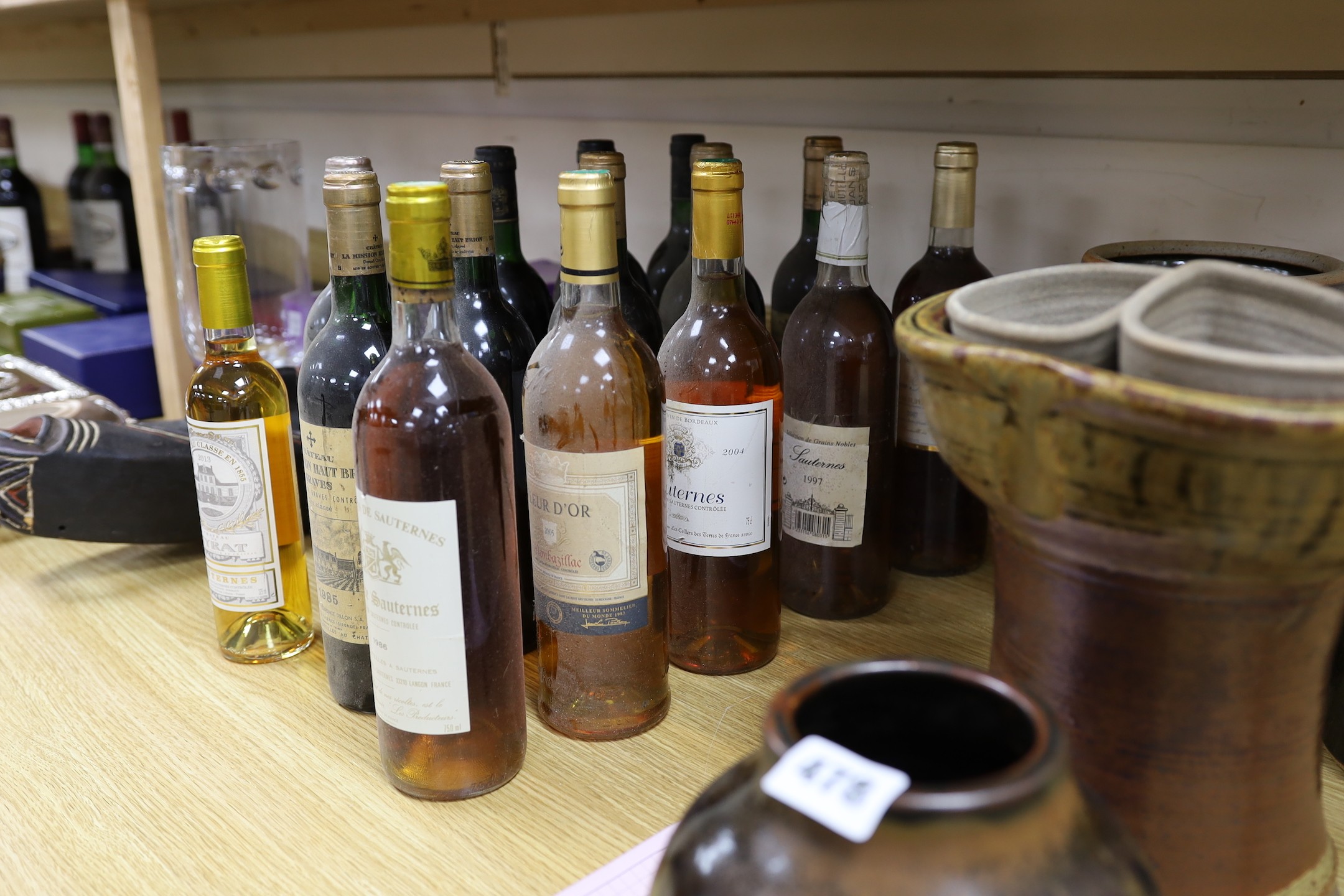 A group of 15 assorted wines